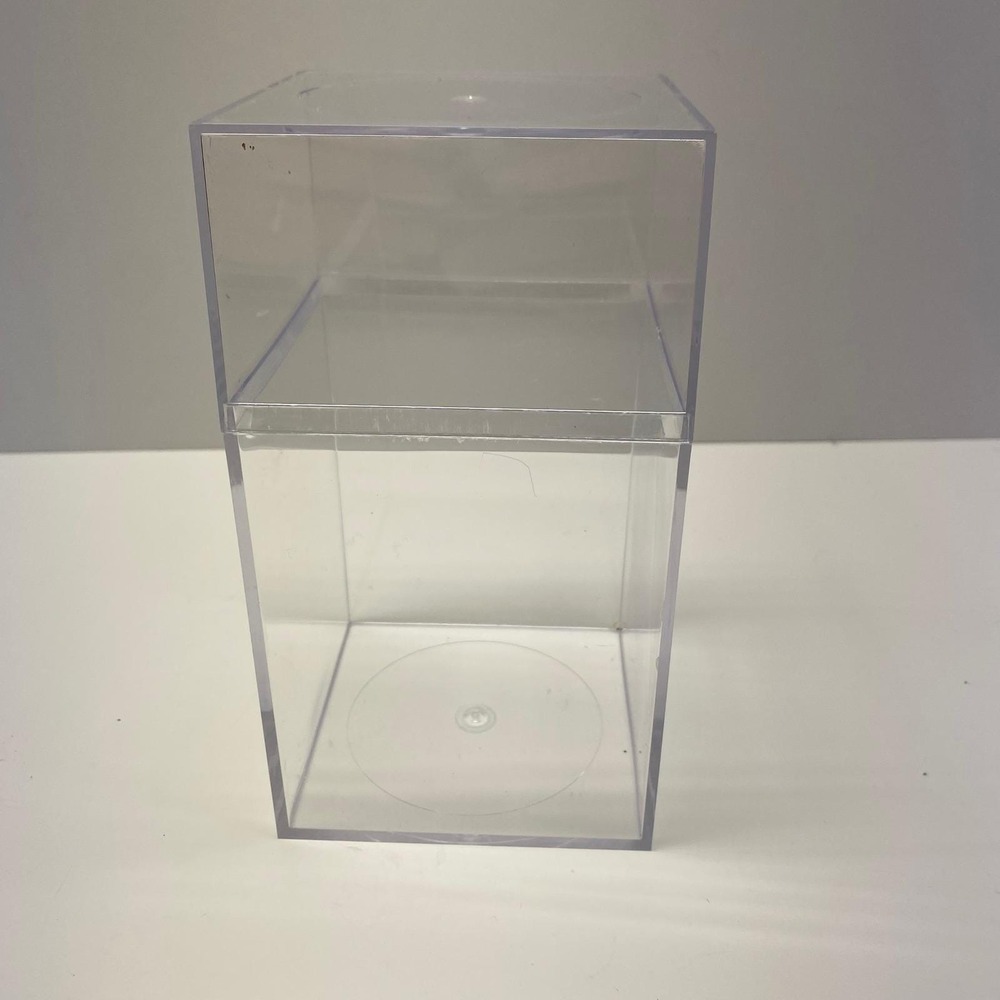 Clear Plastic Display Box Container Stackable Storage Case for Collectibles 7 in - Picture 2 of 10